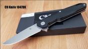 CH1047BK Couteau CH Knives Black Lame Acier D2 IKBS Linerlock - Livraison Gratuite