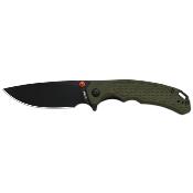 ATZ1702MGN ArtisanCutlery Tradition V2 – Lame Drop Point AR-RPM9 Blk Manche G10 Green, Verrouillage Liner Lock - Livraison Gratuite