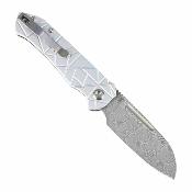 B1120A4 Couteau Pliant Tenable Rango Sheepfoot Lame Damas Manche Aluminium Argenté Flipper Linerlock - Livraison Gratuite