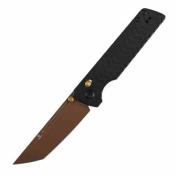 B2038V2 Couteau TENABLE Anomaly Lame Acier Nitro-V Rose Gold Manche Aluminium Noir Cross Bar Lock - Livraison Gratuite