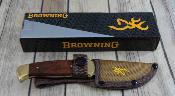 BR0378 Couteau Browning Skinner Lame Acier Inox Etui - Livraison Gratuite