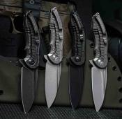BRB273 Couteau Brous Blades Bionic 3.0 Lame Acier D2 | Manche Titane Sculpté Gris | Made in USA - Livraison Gratuite