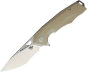 BTKG14C1 Couteau Bestech Toucan Beige Lame Acier D2 2 Tons IKBS - Livraison Gratuite 