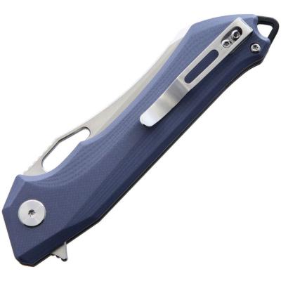 BTKG28A Couteau Bestech Platypus Linerlock | Lame Acier D2 Drop Point Stonewash & Satin (HRC 58-60) | Manche Plaquettes Blue-Gray G10 | Linerlock | Livraison Gratuite