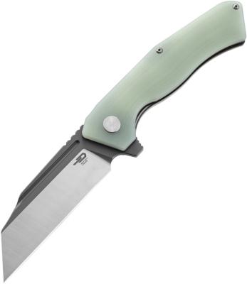 BTKG46I Couteau Bestech Rockface Jade Wharncliffe Lame Acier D2 Gray/Satin IKBS - Livraison Gratuite