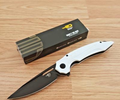 BTKG50E Couteau Bestech Ornetta White Lame Acier N690 Black Stonewash IKBS - Livraison Gratuite