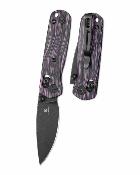 BTKMK21E Couteau Bestechman Sprite | Lame Acier M390 Black Stonewash Drop Point | Manche G10 Purple/Black | B-Lock | Livraison Gratuite