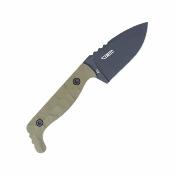 CBTKPSODG CobraTec Small Kingpin Od Green | Couteau à Lame Fixe | Drop Point D2 | Manche G-10 Kydex Sheath - Livraison Gratuite