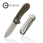 CIVC18062Q1 Couteau CIVIVI Mini Elementum Brass Lame Acier 14C28N IKBS - Livraison Gratuite