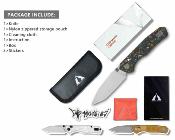 CMB22E Couteau Pliant CMB Made Knives Explorer V2 Lame Acier 14C28N Tanto Manche Fat Carbon Axis Lock - Livraison Gratuite