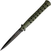 CS26SXPODBK Couteau Cold Steel Ti-Lite 6 OD Green Lame Acier AUS-8 - Livraison Gratuite
