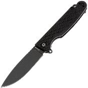 DGRDPMBKBW Daggerr Dopey DL – Couteau Liner Lock | Lame Drop Point 8Cr14MoV Blk Stonewash | Manche FRN Noir - Livraison Gratuite