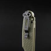 DGRLPMOLBW Daggerr Leprechaun – Couteau Pliant Liner Lock | Lame Drop Point 8Cr14MoV Blk  | Manche FRN OD Green - Livraison Gratuite