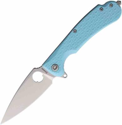 DGRRSTFSW Daggerr Knives Resident | Couteau Pliant | Lame Spear Point 8Cr14MoV Stonewash | Manche FRN Bleu Clair | Livraison Gratuite