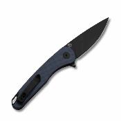 EKC440BGY – Eikonic Dromas Flipper – Couteau pliant Lame Drop Point Acier D2 black – Manche G10 bleu – Livraison Gratuite