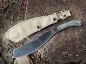 ESDEGUELLO ESEE Expat El Deguello – Machette Lame Acier 1075 Carbone Manche Micarta Noir Étui Canvas USA – Livraison Gratuite