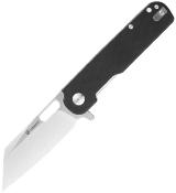 GAG770BK — Couteau Ganzo G770 Lame Acier D2 Satin Cleaver Manche G10 Noir Linerlock Chasse Bushcraft Livraison Gratuite