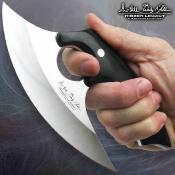 GH5074 Gil Hibben Legacy Ulu | Lame Acier 5Cr15 | Manche Pakkawood Noir | Housse Cuir - Livraison Gratuite