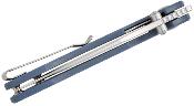 J1962BU Couteau CJRB Kestrel Lame Acier AR-RPM9 Manche G10 Blue Linerlock - Livraison Gratuite
