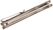 J1963BK CJRB Cutlery Droma – Manche Alu Champagne & G10 lame Drop Point AR-RPM9 SW - Livraison Gratuite