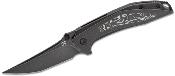 K1056A6 Couteau Kansept Baku Blk/White Titane/CF Lame Acier CPM-S35VN Blackwash IKBS - Livraison Gratuite