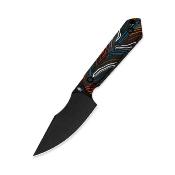 KI1040S6 Kizer Mini Harpoon – Couteau Fixe EDC | Lame Drop Point CPM-3V | Manche G10 Multicolore | Étui Kydex - Livraison Gratuite
