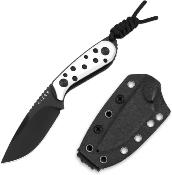 KI1081A3 Couteau Kizer Cutlery BUDDY Lame Drop Point Nitro-V Manche G10 Black & White Etui Kydex - Livraison Gratuite