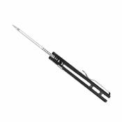 KIV348829BSA2 Couteau Pliant Kizer Sheepdog C01C | Lame Sheepsfoot Acier Nitro-V Satin | Manche Black Micarta Button Lock - Livraison Gratuite