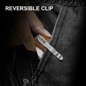 KIV3672A2  Couteau Kizer Bulldog | Lame Sheepsfoot Acier Nitro-V Satin | Manche Mkuruti Wood Clutch Lock - Livraison Gratuite