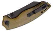 KIV4593C6 Couteau Kizer Towser K Yellow Lame Black Acier 154CM IKBS - Livraison Gratuite