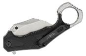 KS2064SW Couteau Kershaw Outlier Karambit Pliant A/O Lame Acier 8Cr13MoV Manche FRN Black Verrouillage Liner Lock - Livraison Gratuite 