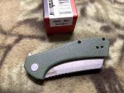 KS3445MCG Couteau Kershaw Static | Lame Acier D2 Stonewash Cleaver | Manche Micarta Green | Liner Lock | Livraison Gratuite