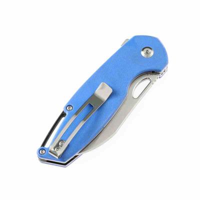 KT1022A3 Kansept Model 6 Blue – Couteau Pliant Lame Acier 154CM Bead Blast Wharncliffe Manche Bleu G10 Liner Lock – Livraison Gratuite