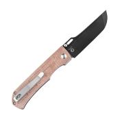 KT1041A5 Couteau Kansept Reedus Brown Micarta Lame Acier 154CM Black - Livraison Gratuite