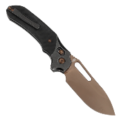 KT1099V3 Couteau Kansept Quasar Drop Point Acier 154CM Manche G10 Black Sécurité Cross Bar Lock - Livraison Gratuite