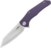 KUB158P Couteau Kubey Flash | Lame Reverse Tanto Acier San Mai M2 | Manche Purple G10 Linerlock - Livraison Gratuite