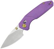 KUB488C — Couteau KB Knives Aero Lame Acier Bohler M390 Drop Point Satiné Manche Titane Violet Crossbar Lock Livraison Gratuite