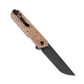 KX2020T2 Couteau Kansept Foosa Plaid Brown Micarta Lame Acier 154CM IKBS - Livraison Gratuite