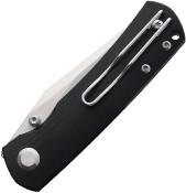 MBKMOGBK Monterey Bay Knives Mini Old Guard Black – Couteau EDC Clip Point Lame Sandvik 14C28N G-10 Liner Lock - Livraison Gratuite