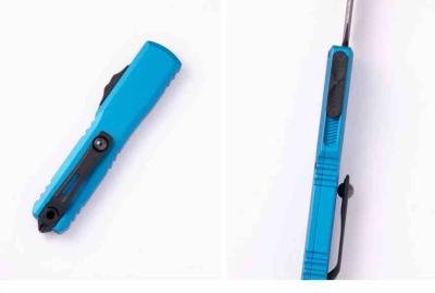 MCT112242BL Microtech Ultratech Gen IV D/E OTF | Lame Acier M390MK | Manche Aluminium Bleu | Double Action | USA - Livraison Gratuite