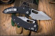 MCT16910 Couteau Microtech Stitch Automatique Lame Wharncliffe Acier M390 Manche Aluminium Noir Made in USA