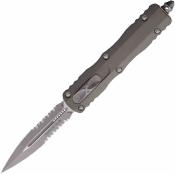 MCT22511APNC Couteau OTF Microtech Dirac D/E 225-11APNC | Lame Dague Apocalyptic Part Serrated | Manche Alu USA - Livraison Gratuite