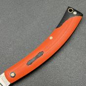 Lot de 3 MR590 Couteau Marbles Reaper Wharncliffe Acier 440A Manche G10 Orange Slip Joint - Livraison Gratuite