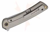 NMB2507H North Mountain Blade Zero - Couteau Pliant Frame Lock Lame Acier SLD Hamon Tanto Manche Titane Perforé - Livraison Gratuite