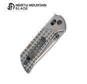 NMB2532TI North Mountain Blade - Couteau Chop Crossbar Lock Lame Acier SLD Magic Tanto Manche Titane - Livraison Gratuite
