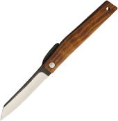 OFK9P Couteau Ohta Knives FK9 Folder Manche Desert Iron Wood Lame D2 Made Japan - Livraison Gratuite