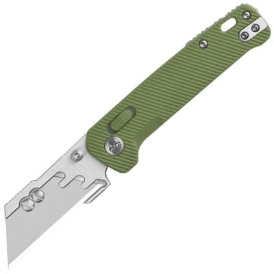 QS130UTB Cutter Pliant QSP Penguin Workmate Lame Acier SK5 Manche FRN Vert Glyde Lock - Livraison Gratuite