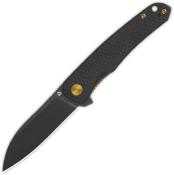 QS140C2 Couteau QSP Otter Black G10 Lame Acier 14C28N BLK IKBS - Livraison Gratuite