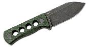 QS141C2 Couteau de Cou QSP Canary Green Lame Acier 14C28N Etui Kydex - Livraison Gratuite