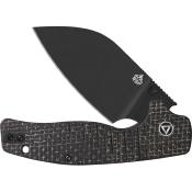 QS163C2 Couteau QSP Chefmaster Brown Lame Acier Sandvik 14C28N Style Sheepsfoot IKBS - Livraison Gratuite
